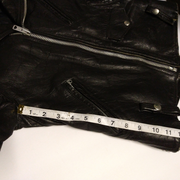 Vintage 60s Schott Bros Steerhide Handcut Perfecto Motorcycle Jacket 36 no belt - Picture 8 of 16